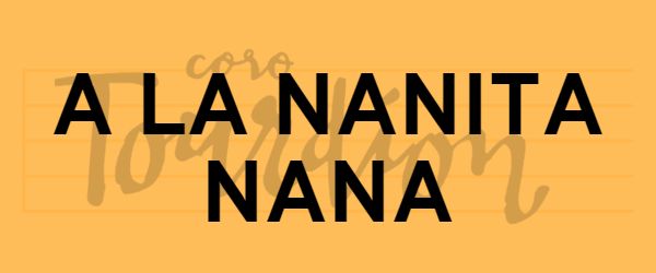 A LA NANITA Portada Coro en Madrid Tourdion