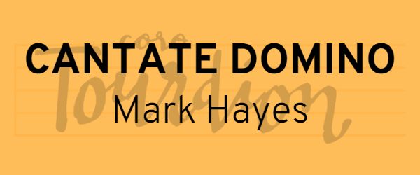 CANTATE DOMINO Portada Coro en Madrid Tourdion